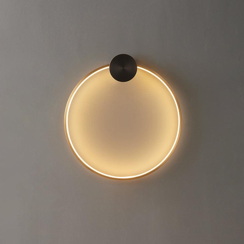 Ringled Arc Wall Light