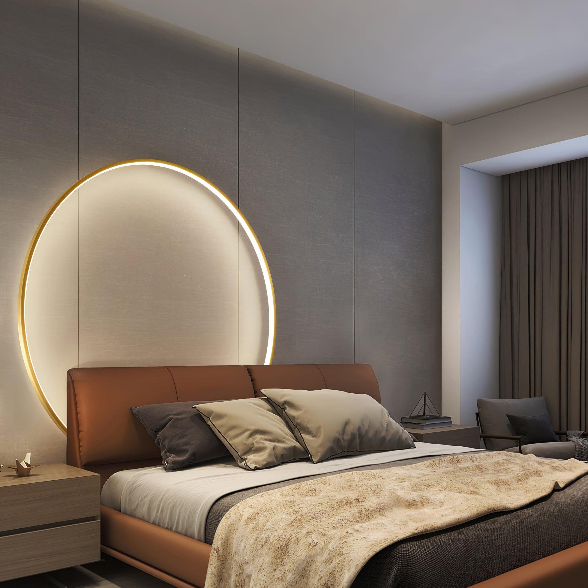 Ringled Arc Wall Light