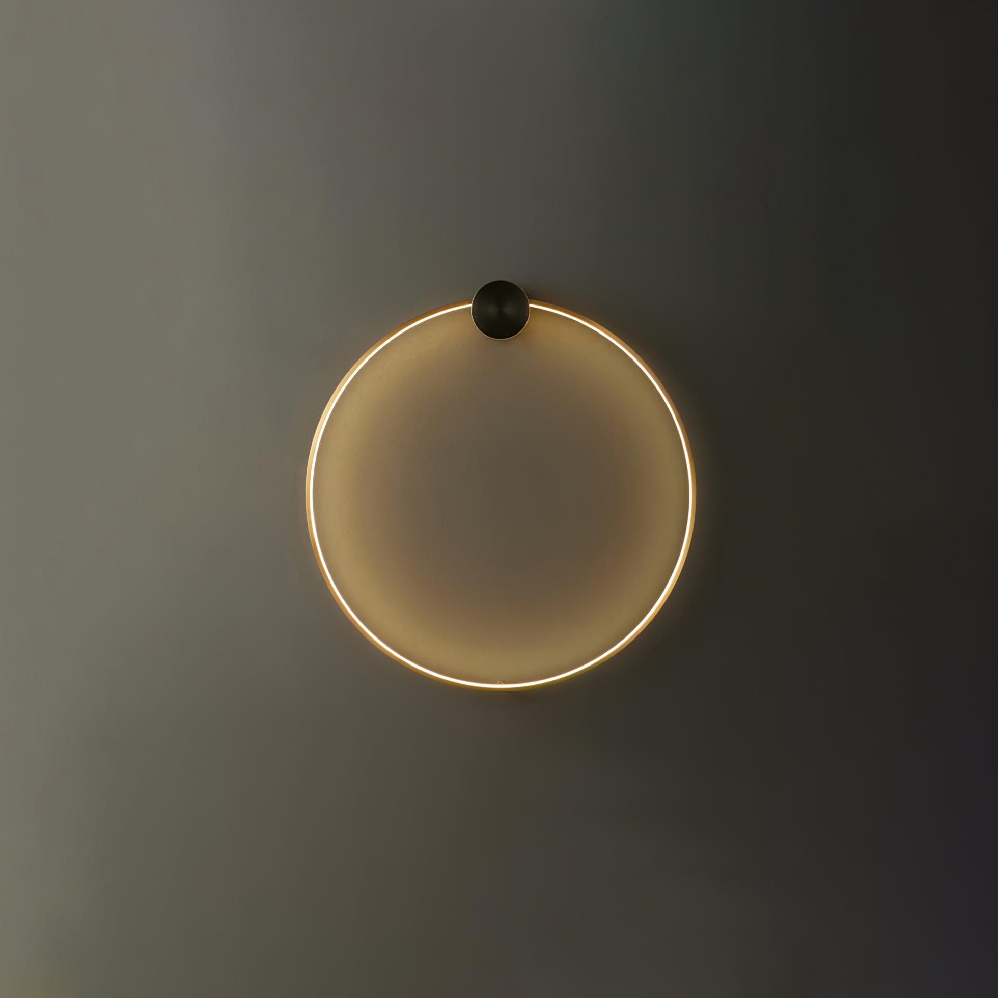 Ringled Arc Wall Light
