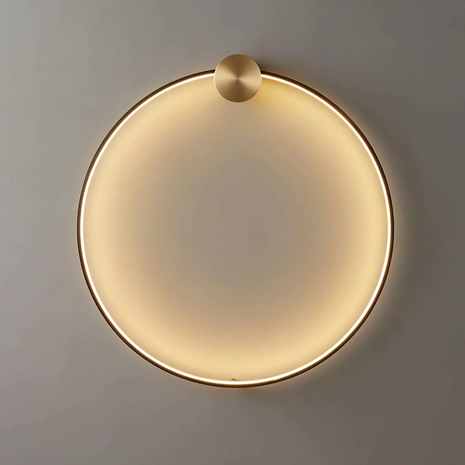 Ringled Arc Wall Light