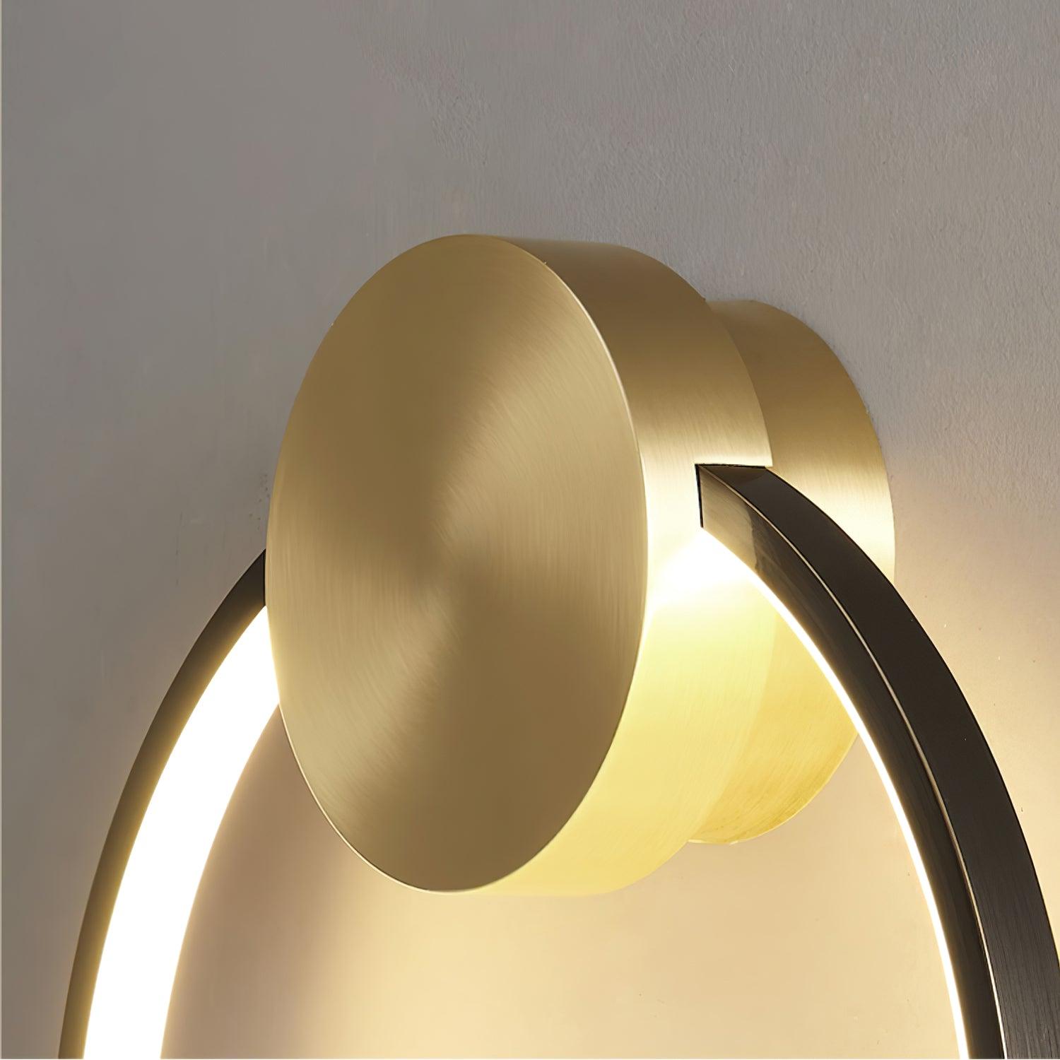 Ringled Arc Wall Light
