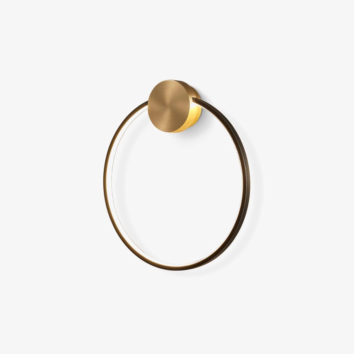 Ringled Arc Wall Light