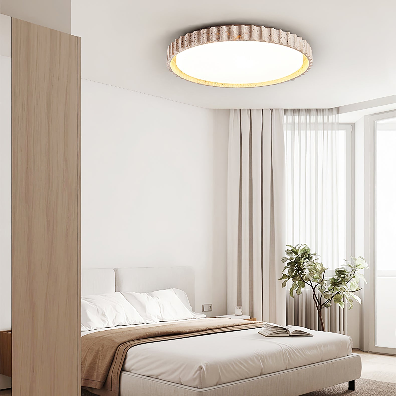 Riscom Natural Stone Ceiling Light