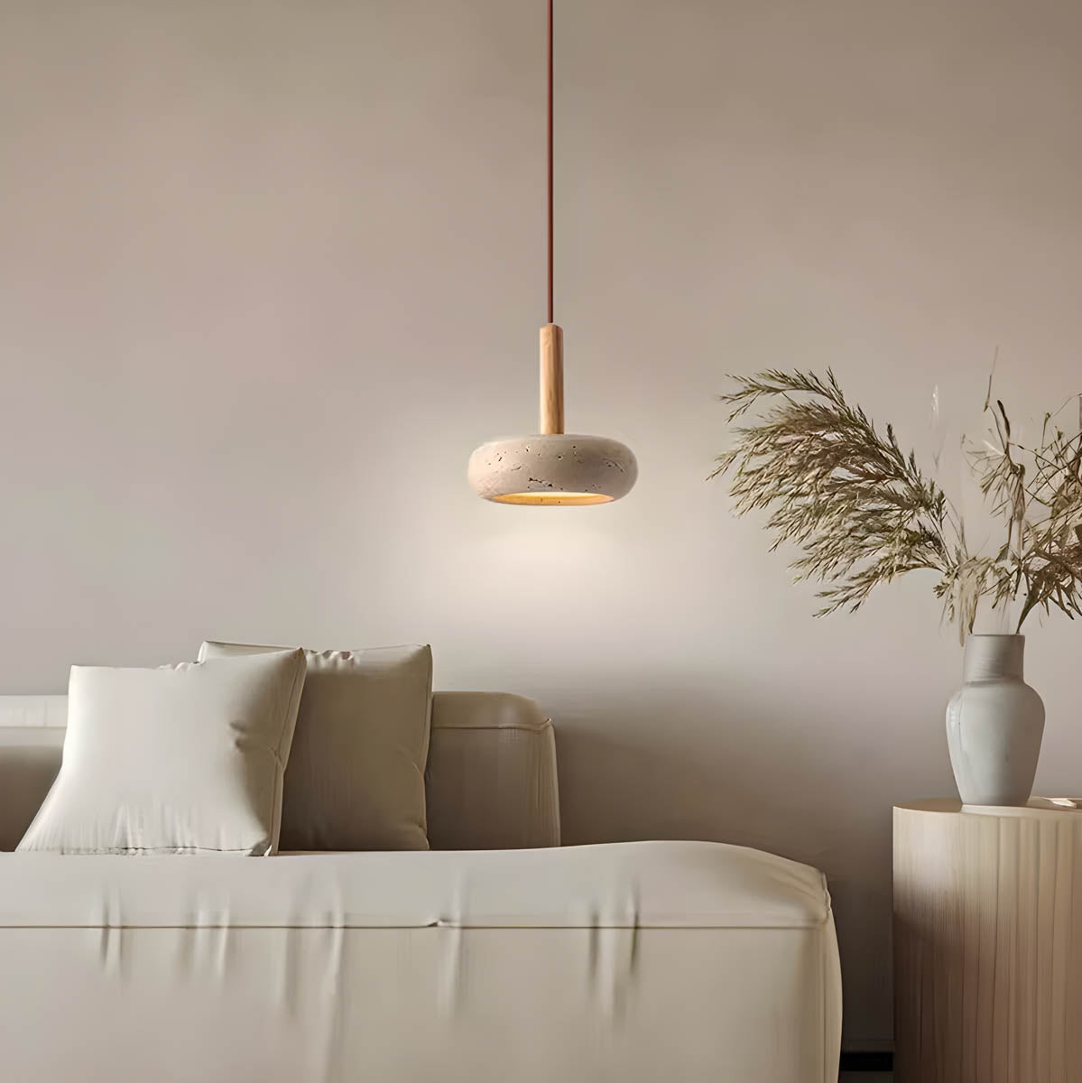 Ostoha Travertine Pendant Light