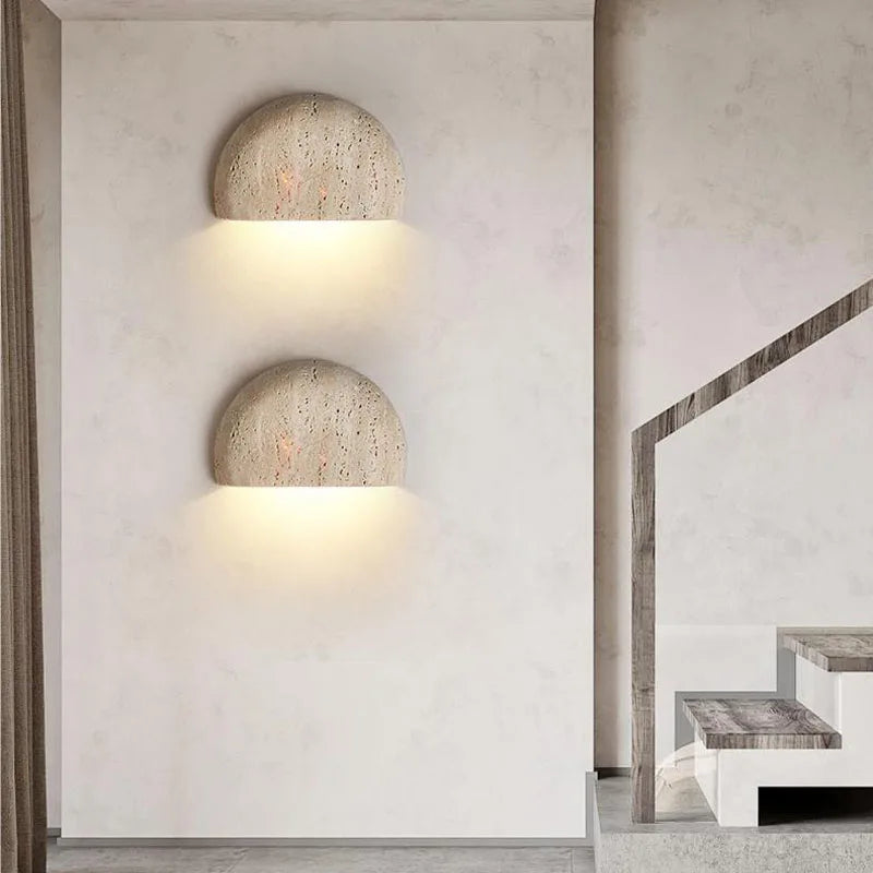 Wobeku Natural Stone Wall Light