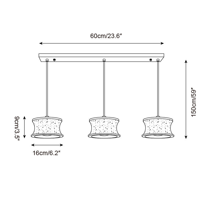 Seikan Natural Stone Pendant Light