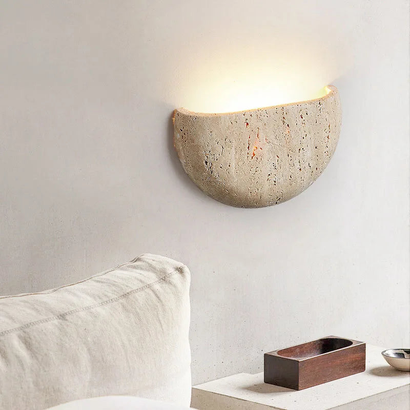 Wobeku Natural Stone Wall Light