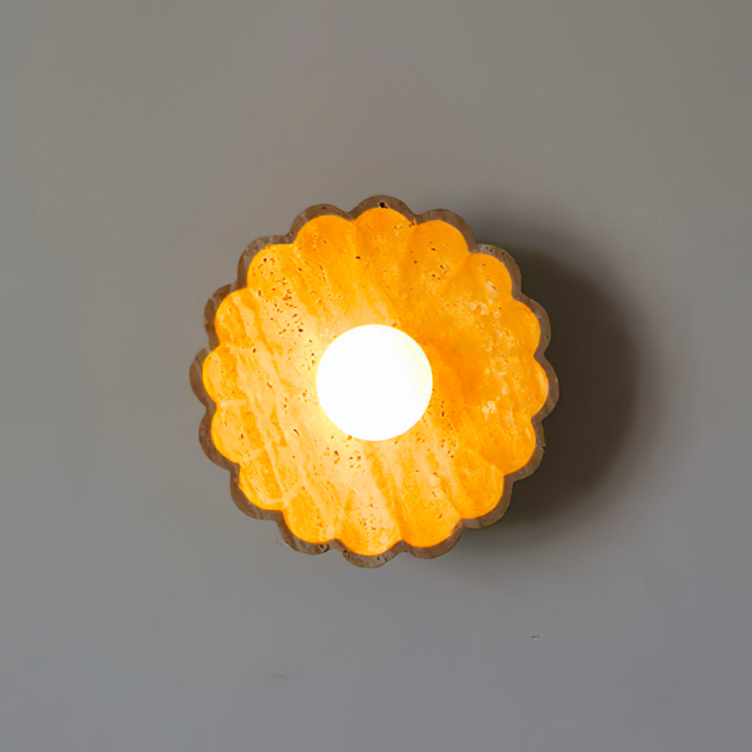 Meyliva Natural Stone Wall Light