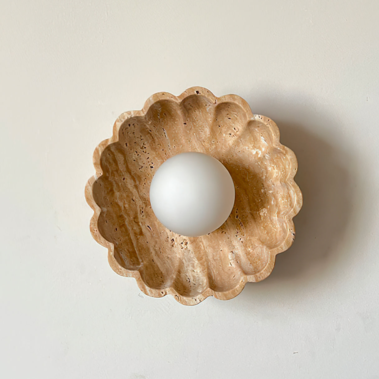 Meyliva Natural Stone Wall Light