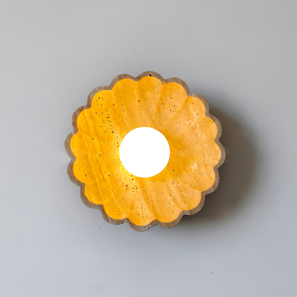 Meyliva Natural Stone Wall Light