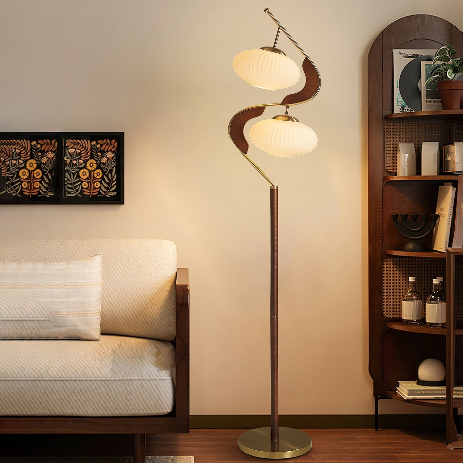 Double Seneva Floor Lamp