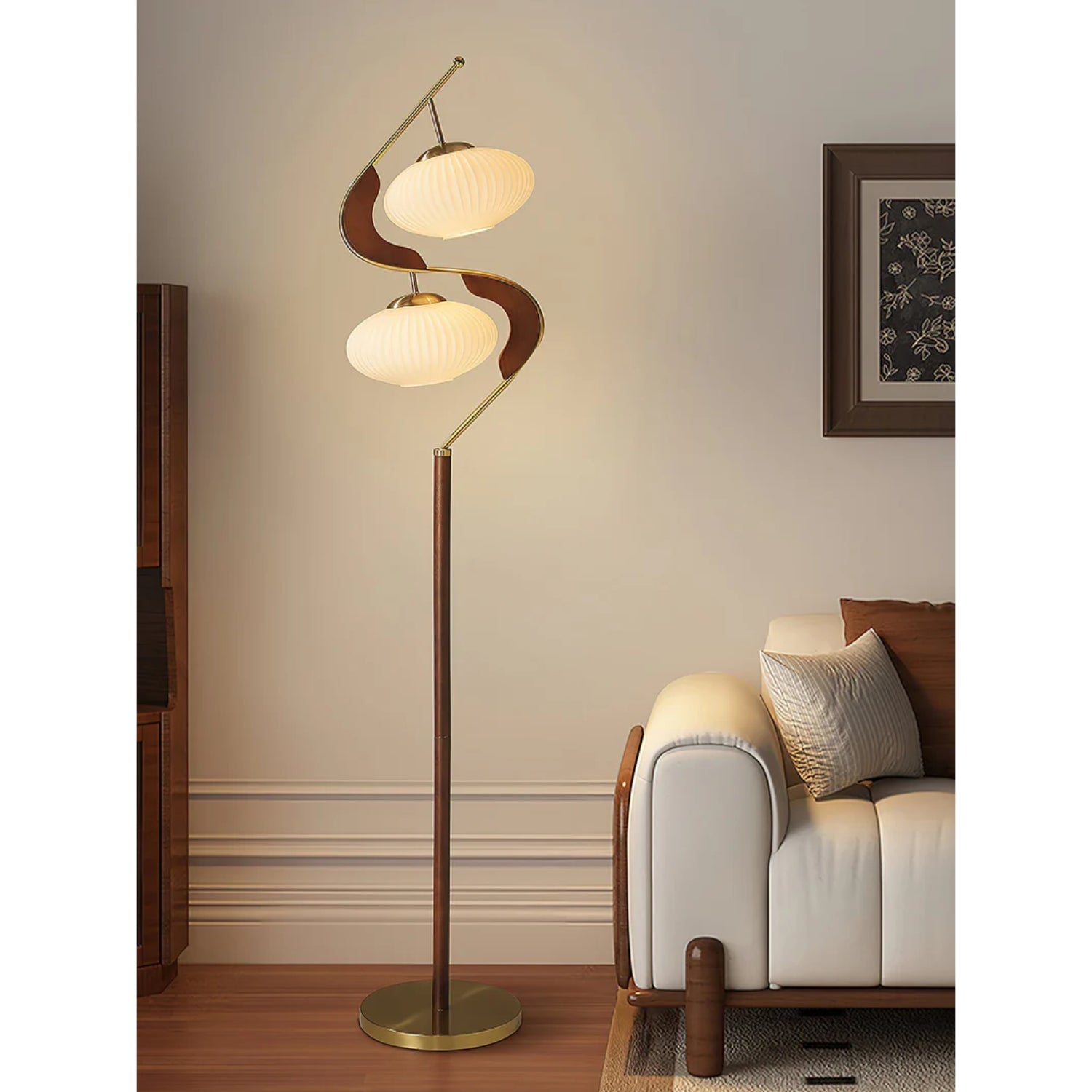 Double Seneva Floor Lamp