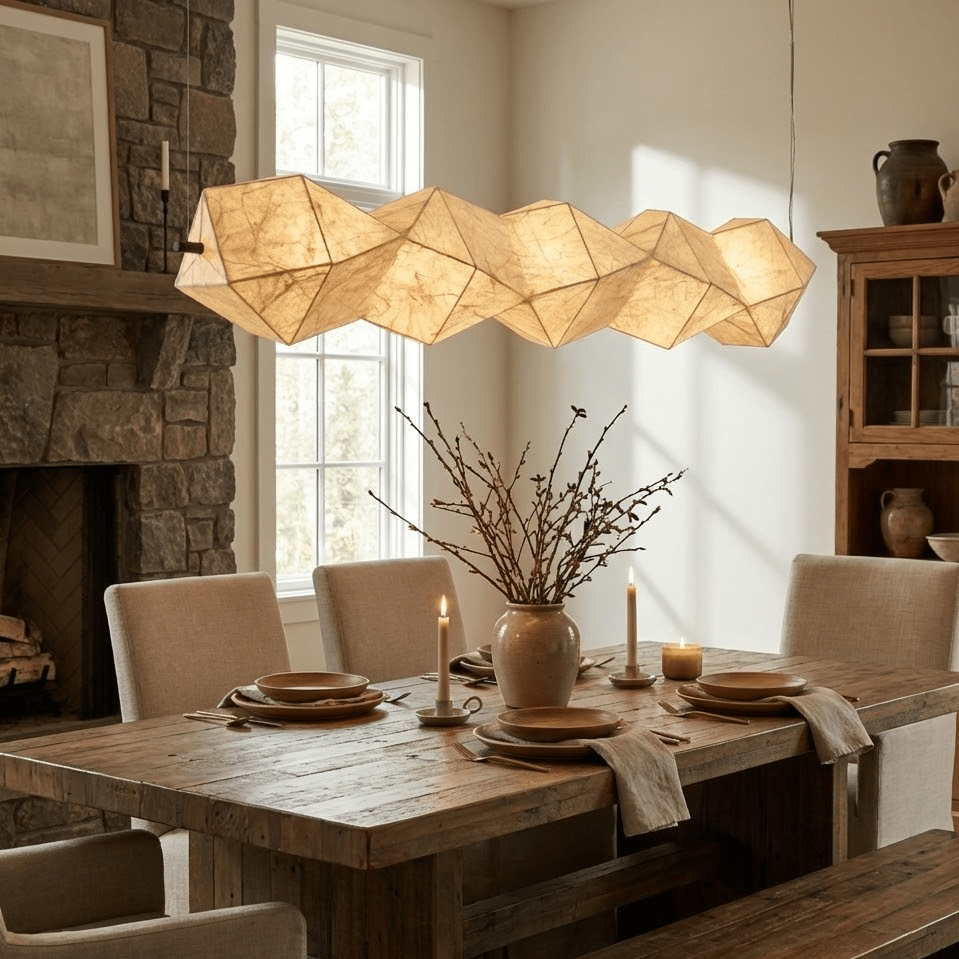 Sevana Linear Silk Pendant Light