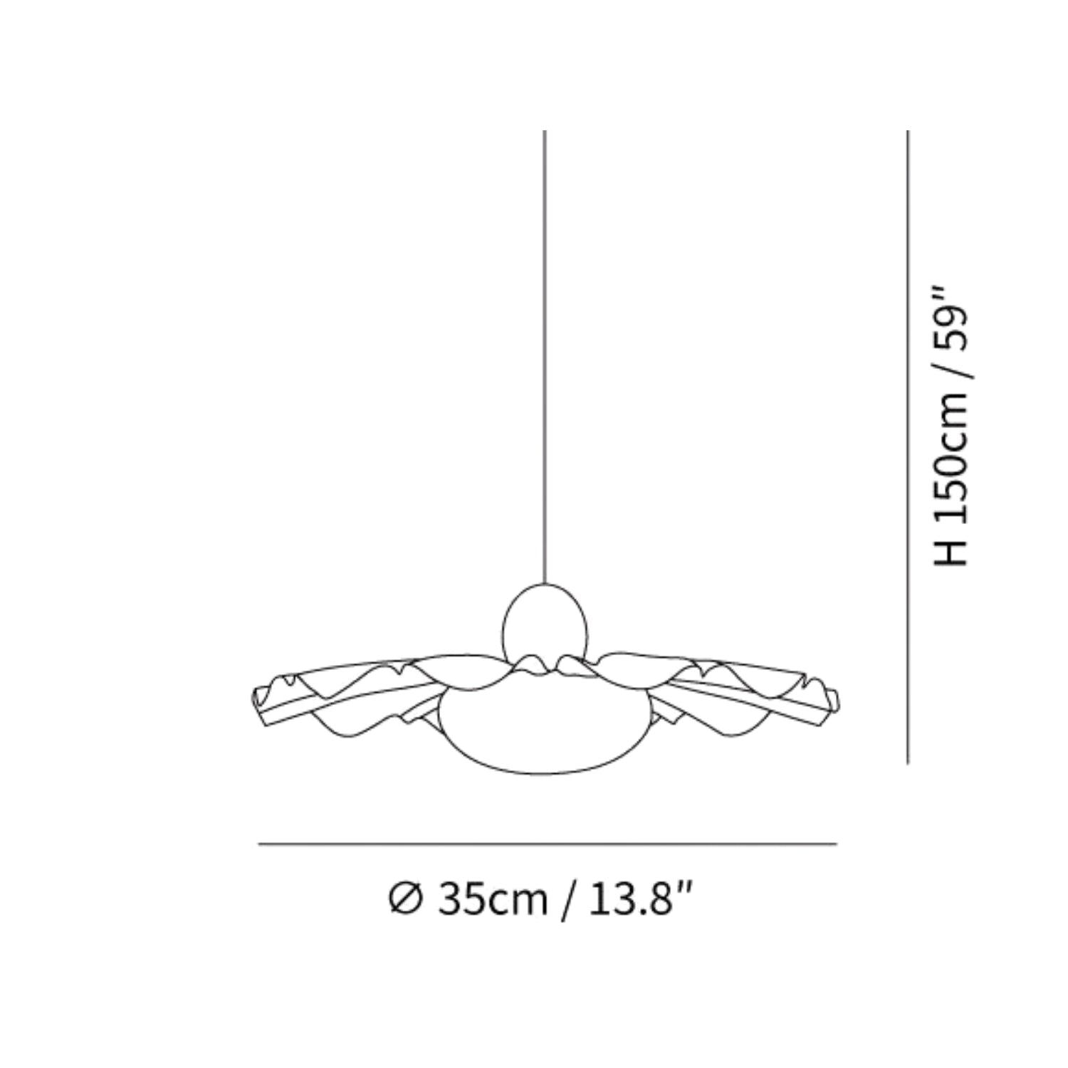 Bloze Flower Swing Arm Pendant Light