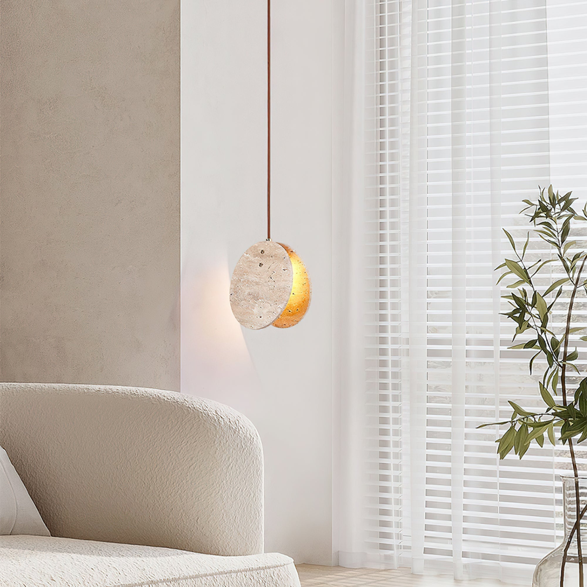 Melosi Natural Stone Pendant Light