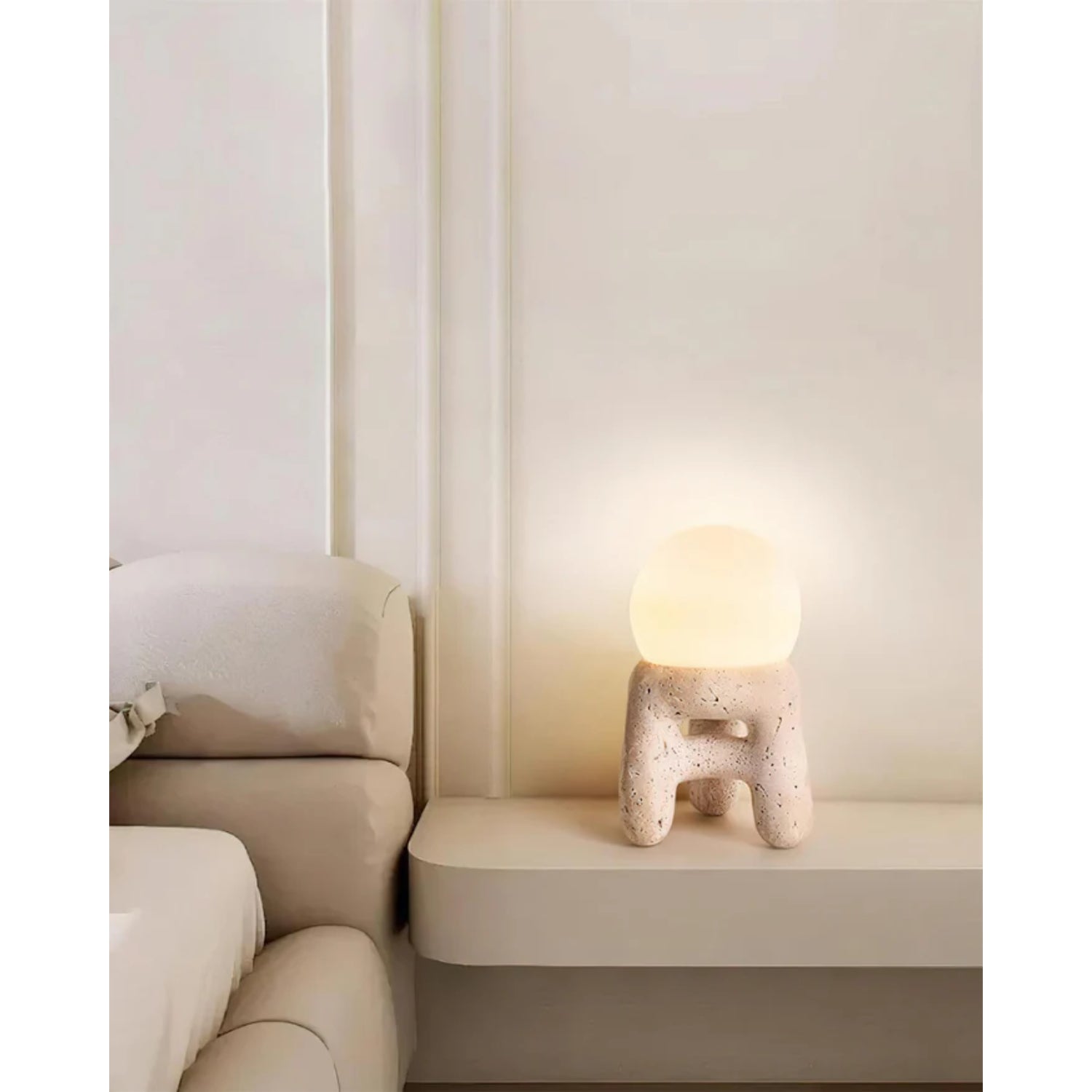 Jug-Shaped Natural Stone Table Lamp