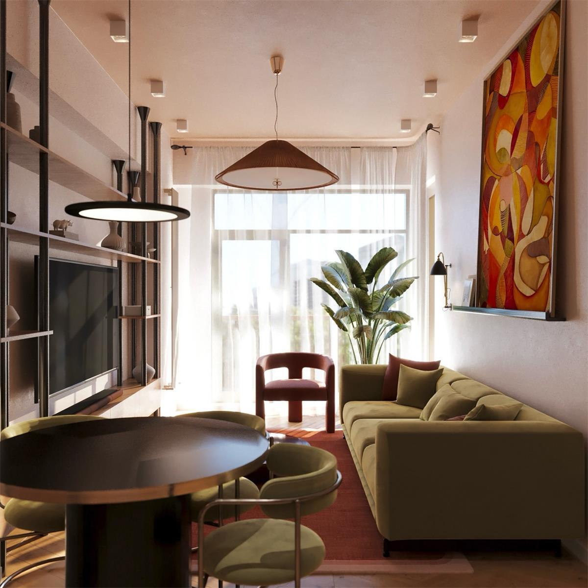 Smolez Japandi Style Pendant Light