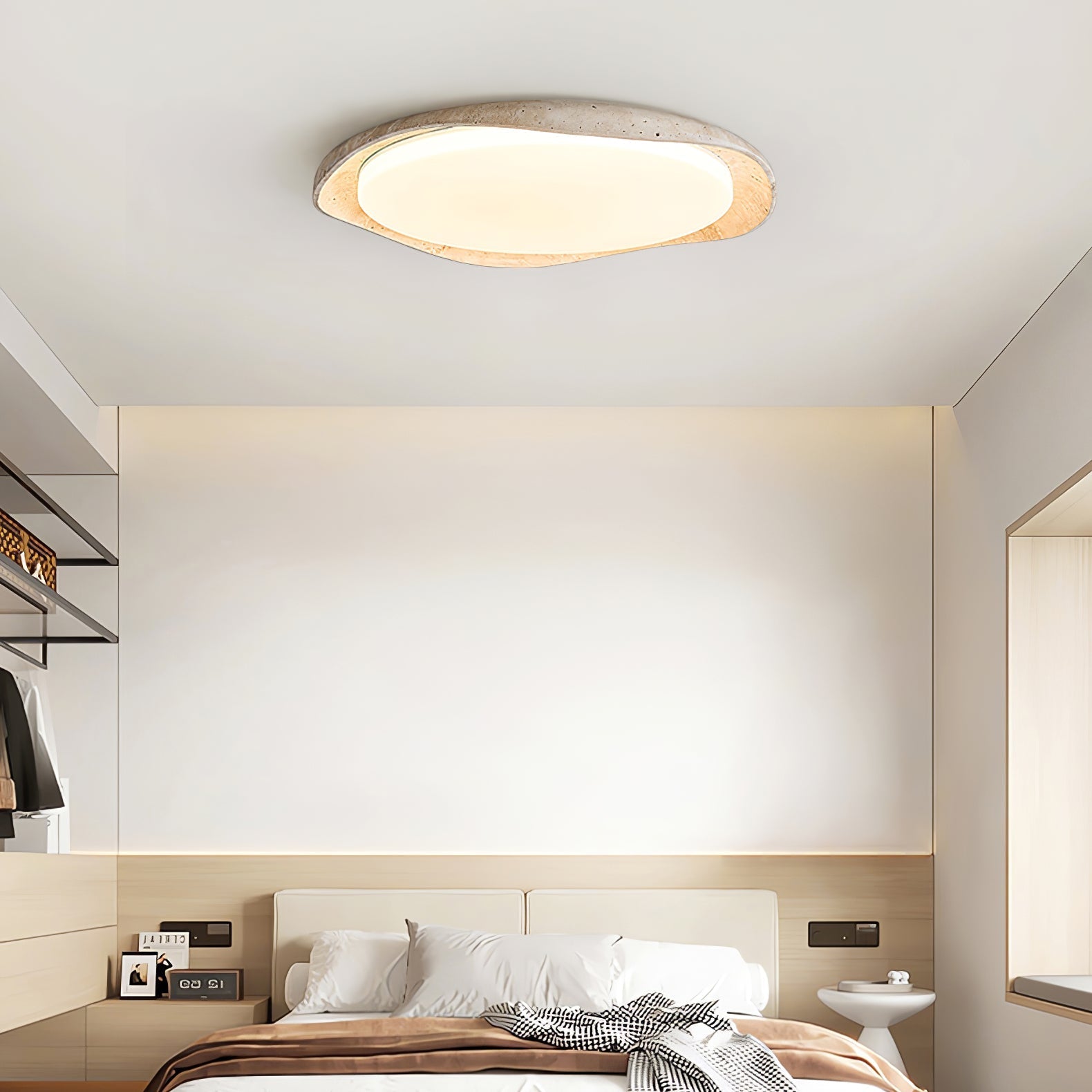 Seiyzan Natural Stone Ceiling Light
