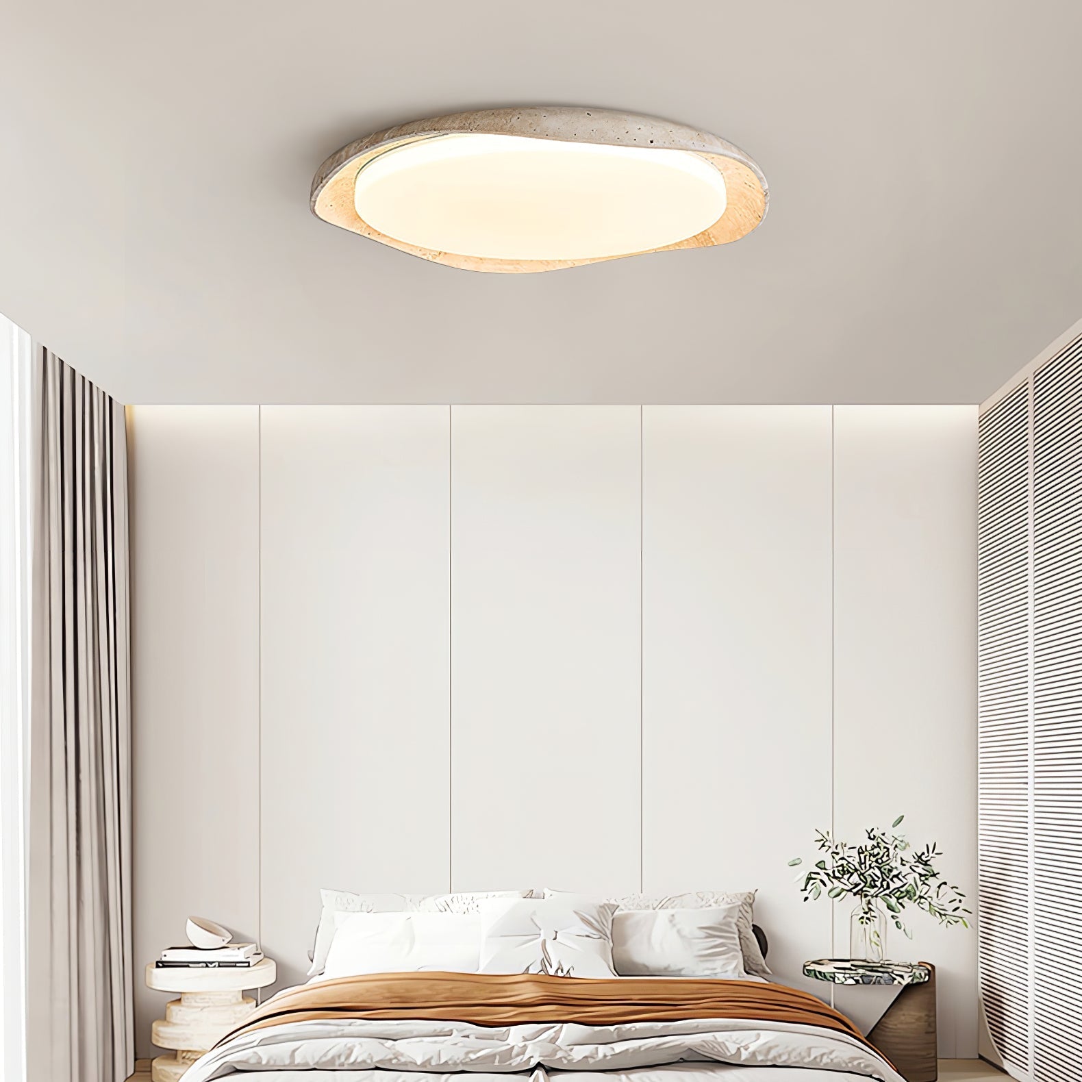 Seiyzan Natural Stone Ceiling Light