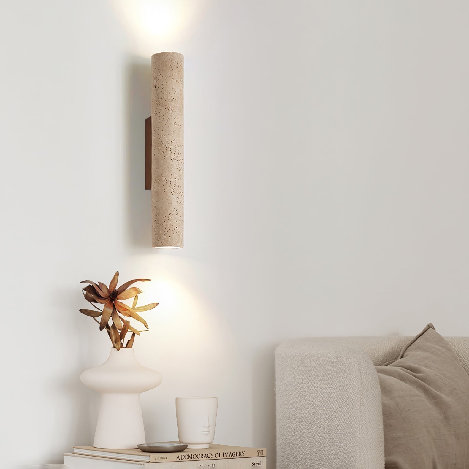 Someysa Travertine Wall Light
