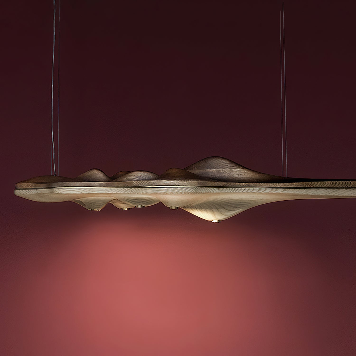 Merocone Wooden Pendant Light
