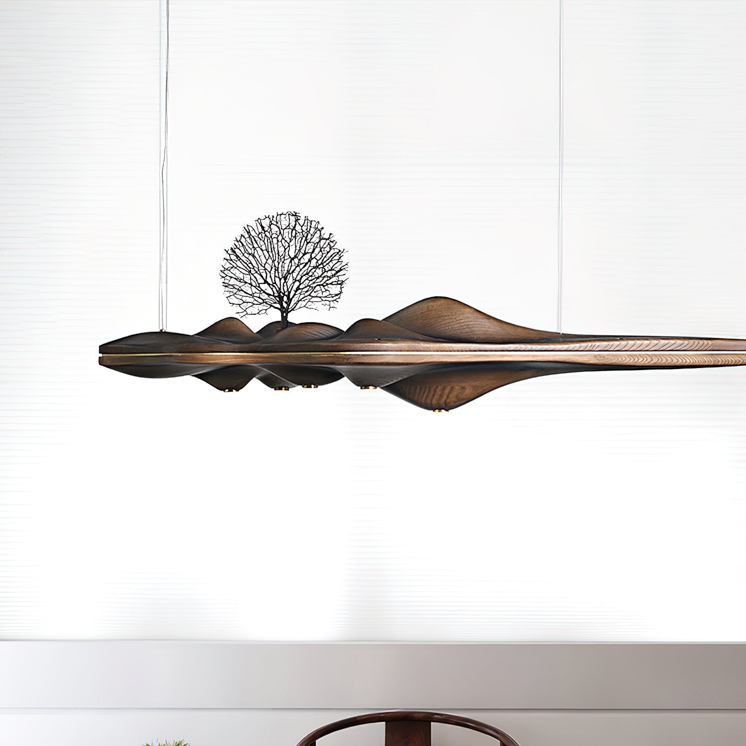 Merocone Wooden Pendant Light