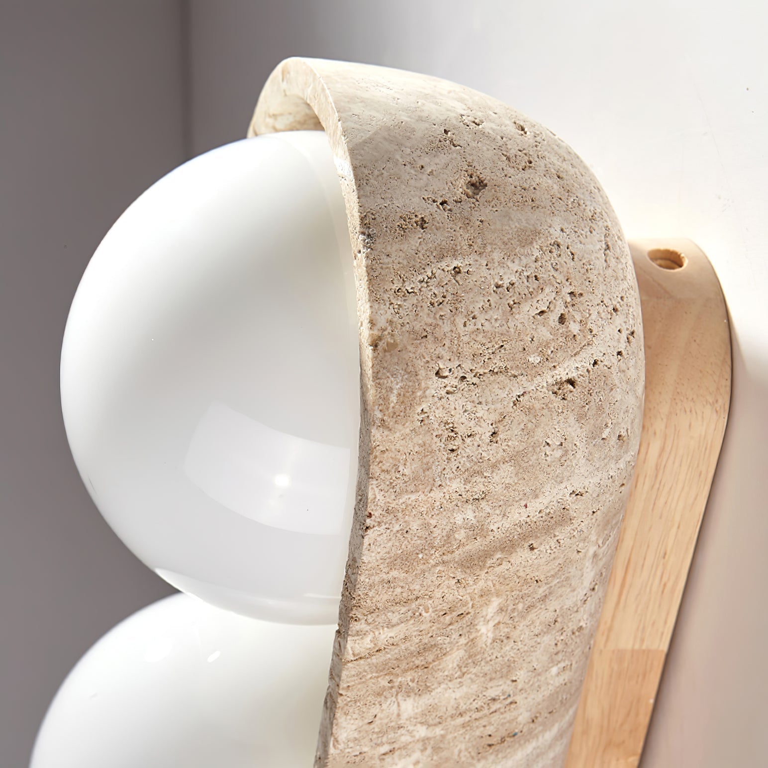 Boscon Triple Natural Stone Wall Light