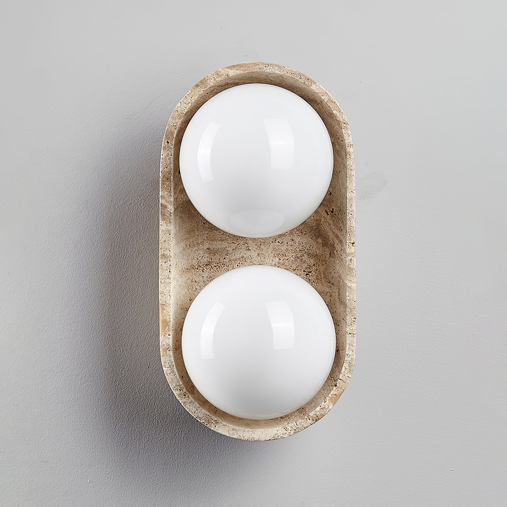 Boscon Triple Natural Stone Wall Light