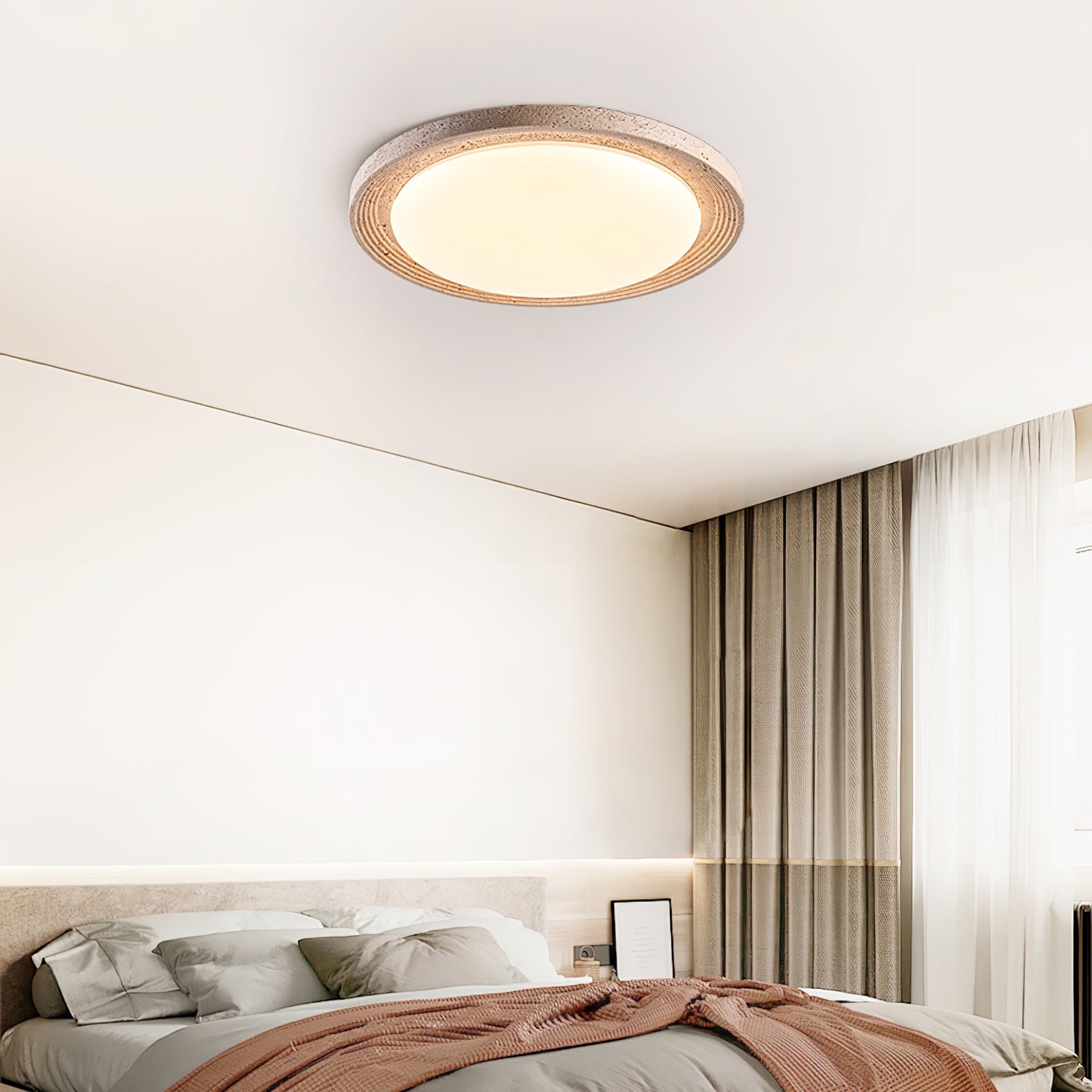 Senoluza Natural Stone Ceiling Light