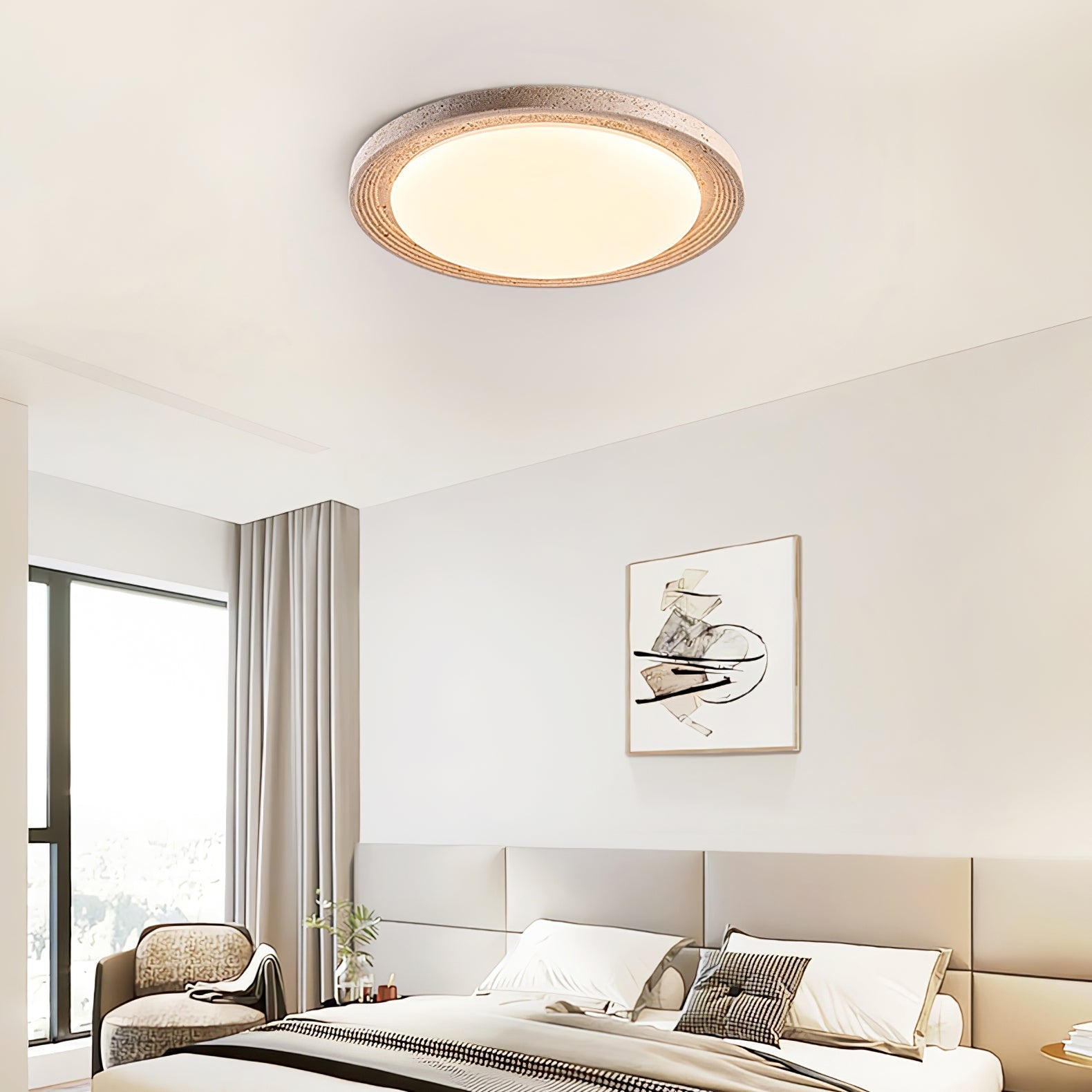 Senoluza Natural Stone Ceiling Light