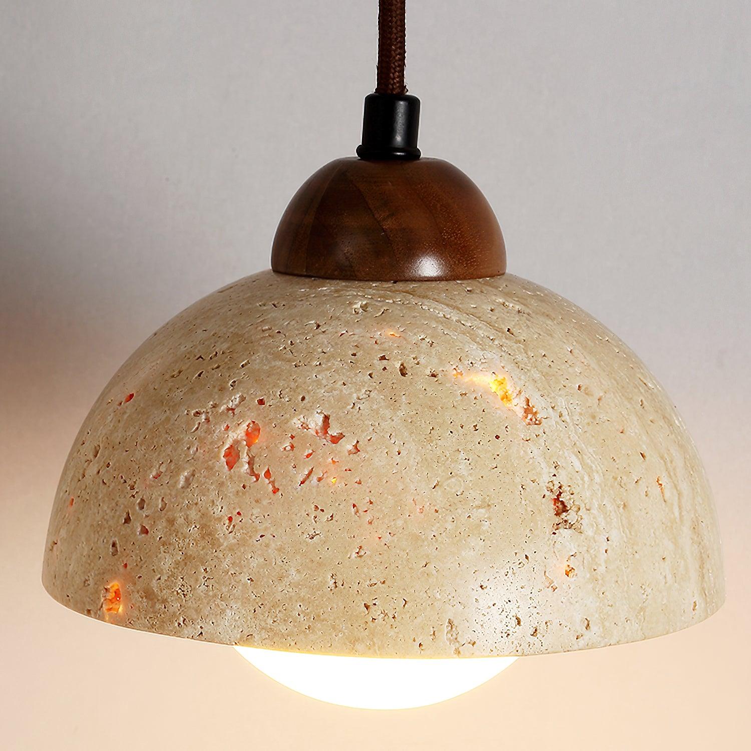 Delvoro Travertine Pendant Light