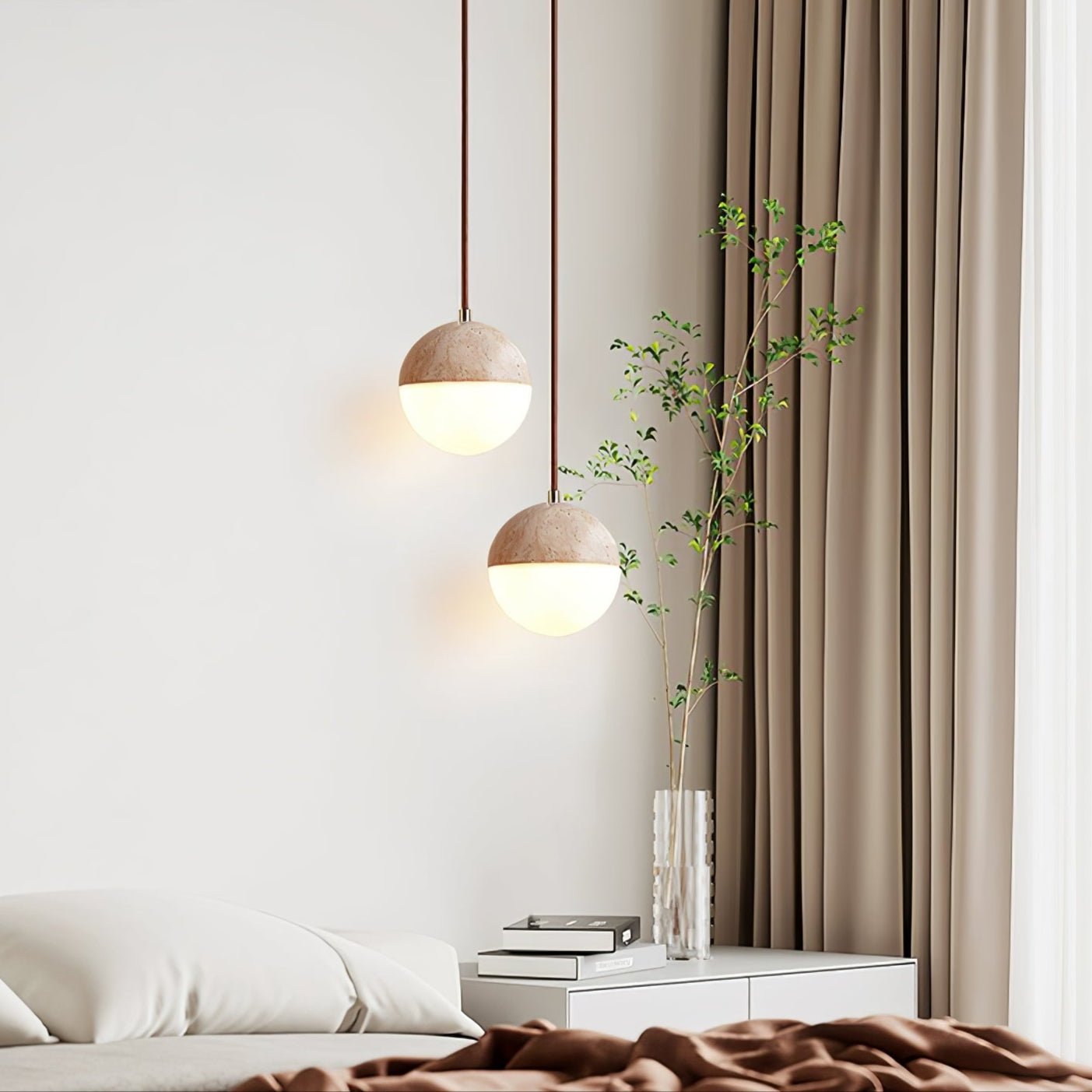 Soteno Natural Stone Pendant Light