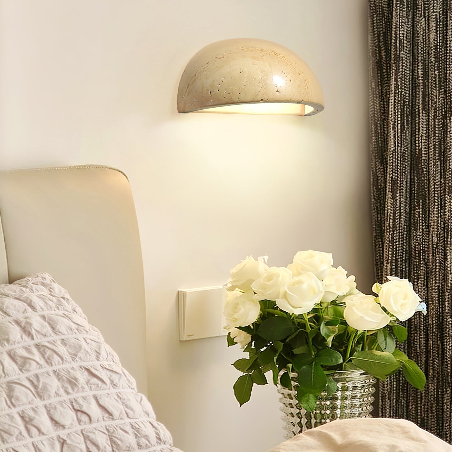 Devom Travertine Wall Light