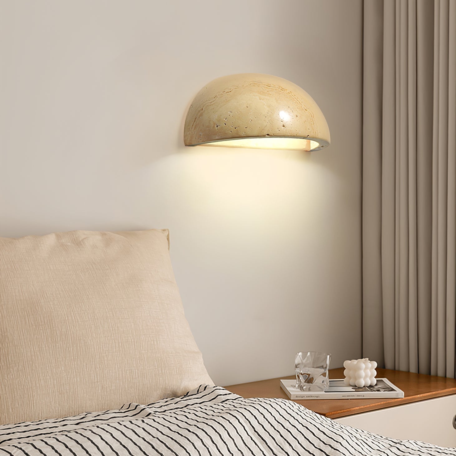 Devom Travertine Wall Light