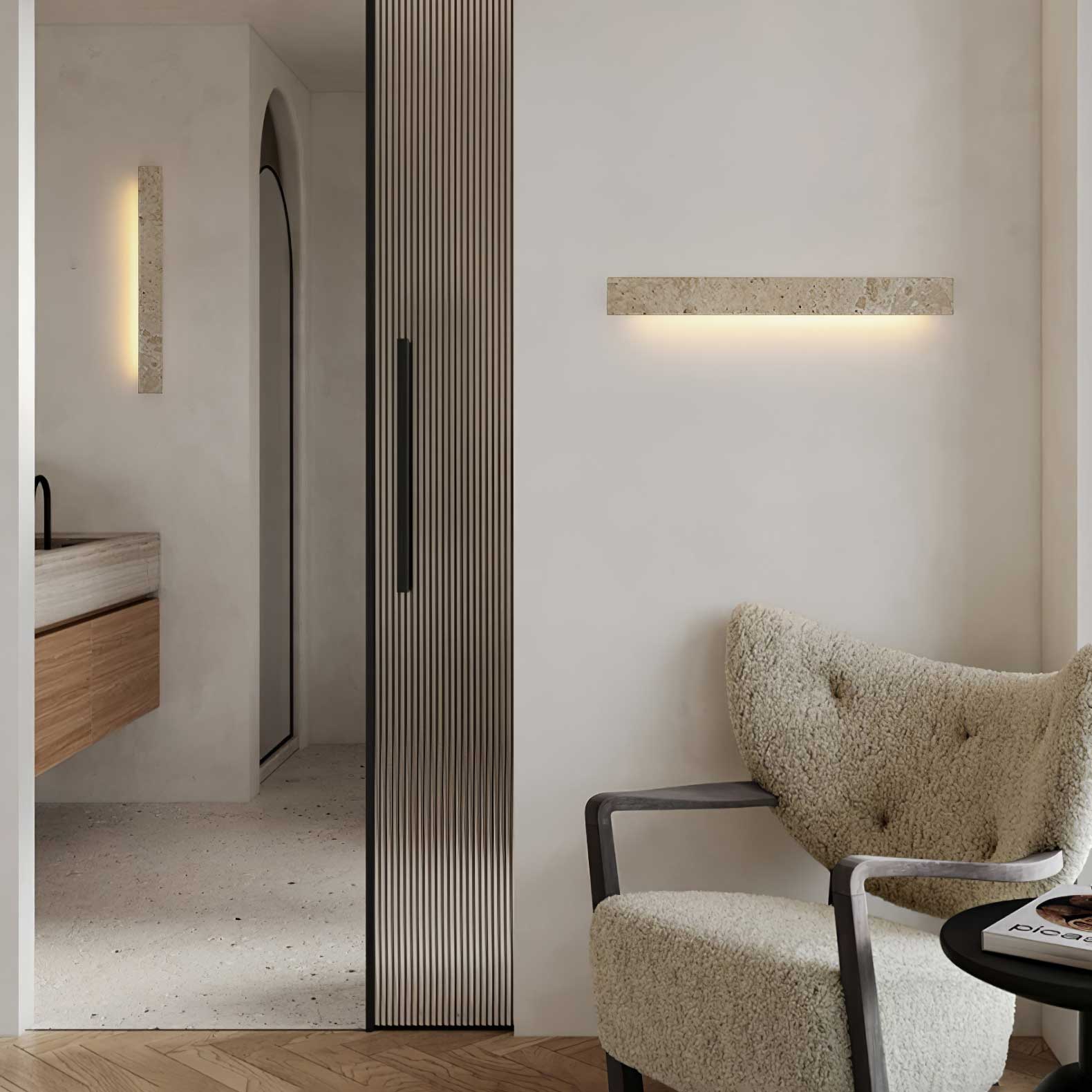 Celome Natural Stone Wall Light