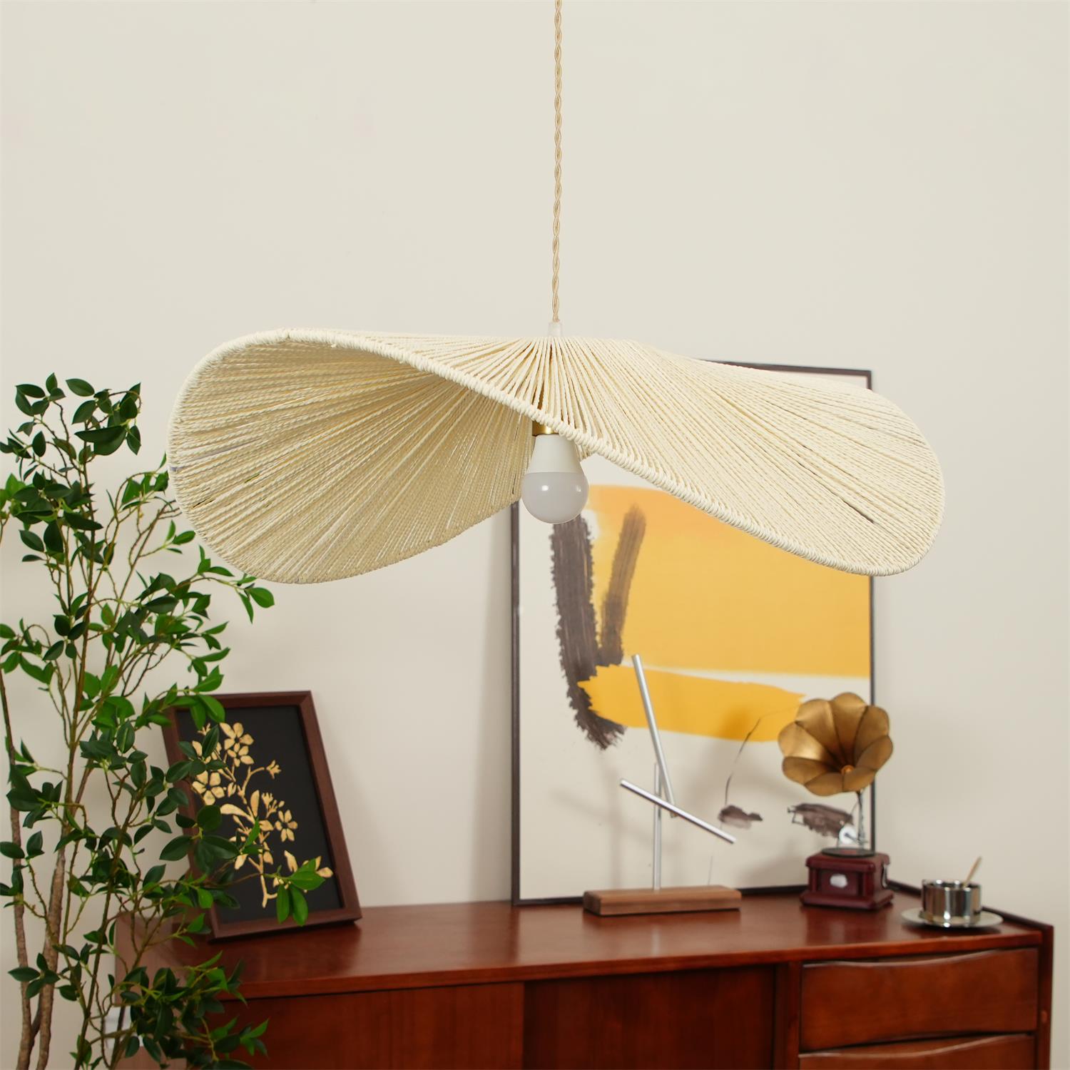 Woovo Hemp Rope Pendant Light
