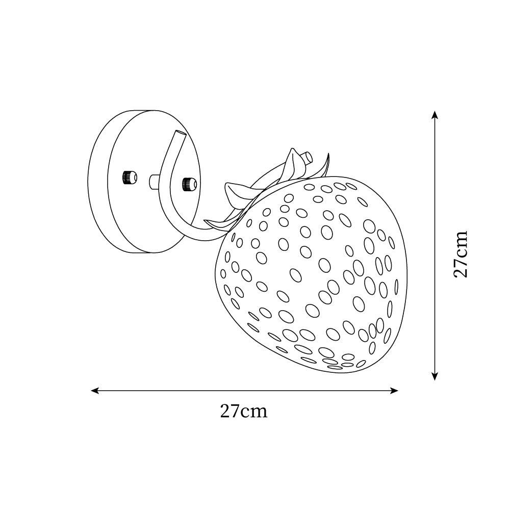 Liso Strawberry Wall Light