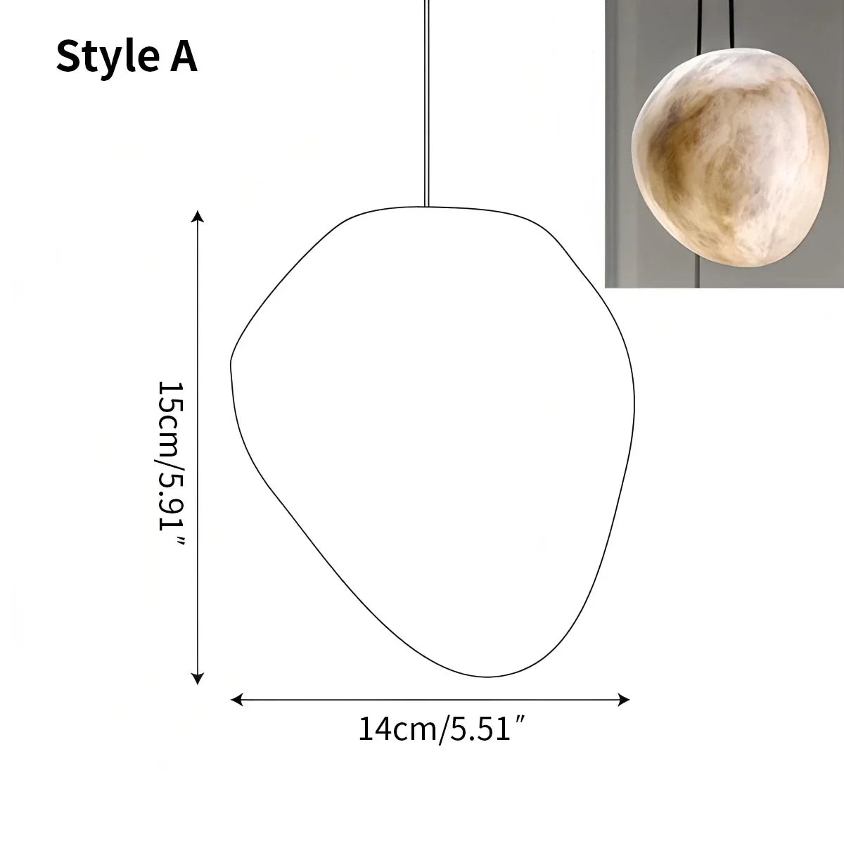 Vonaro River Pebble Pendant Light