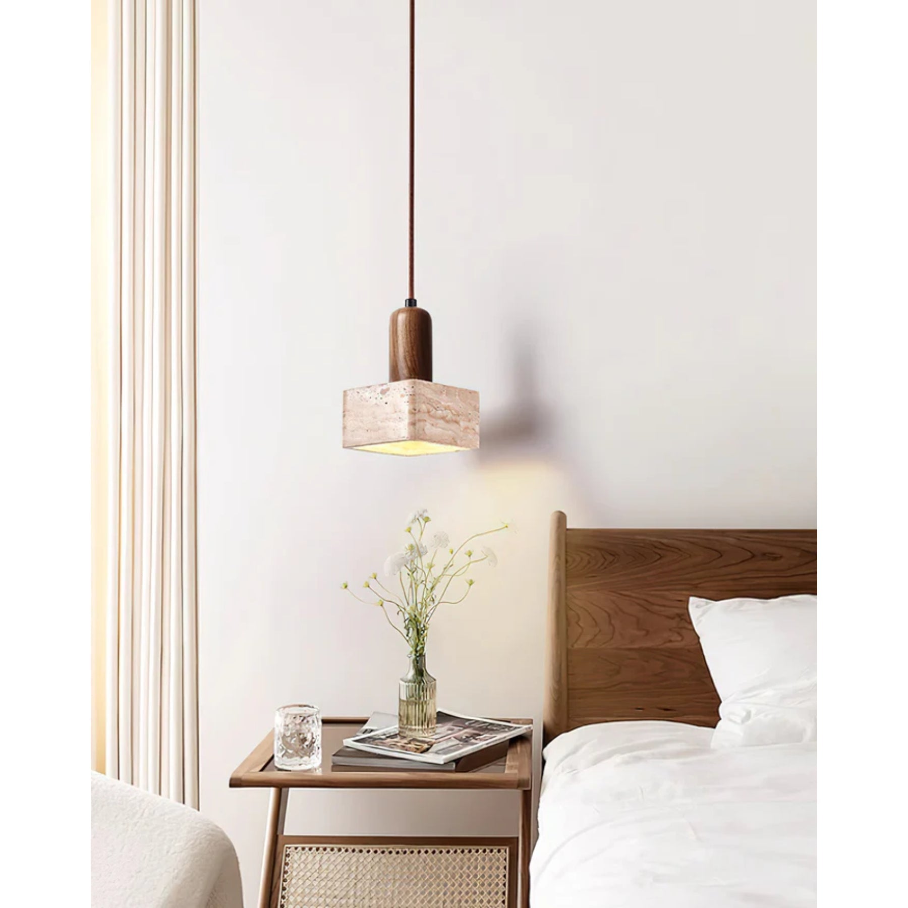 Osethra Travertine Pendant Light