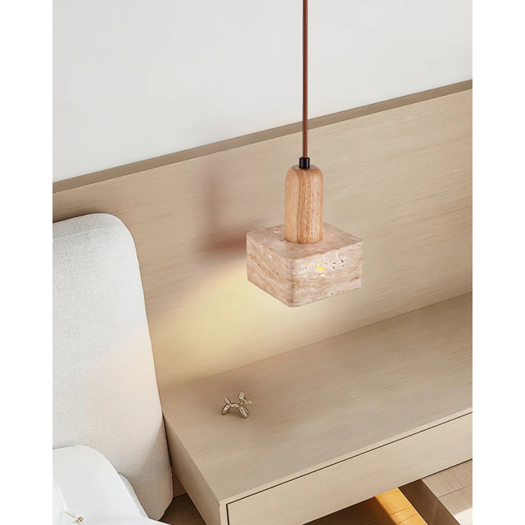 Osethra Travertine Pendant Light