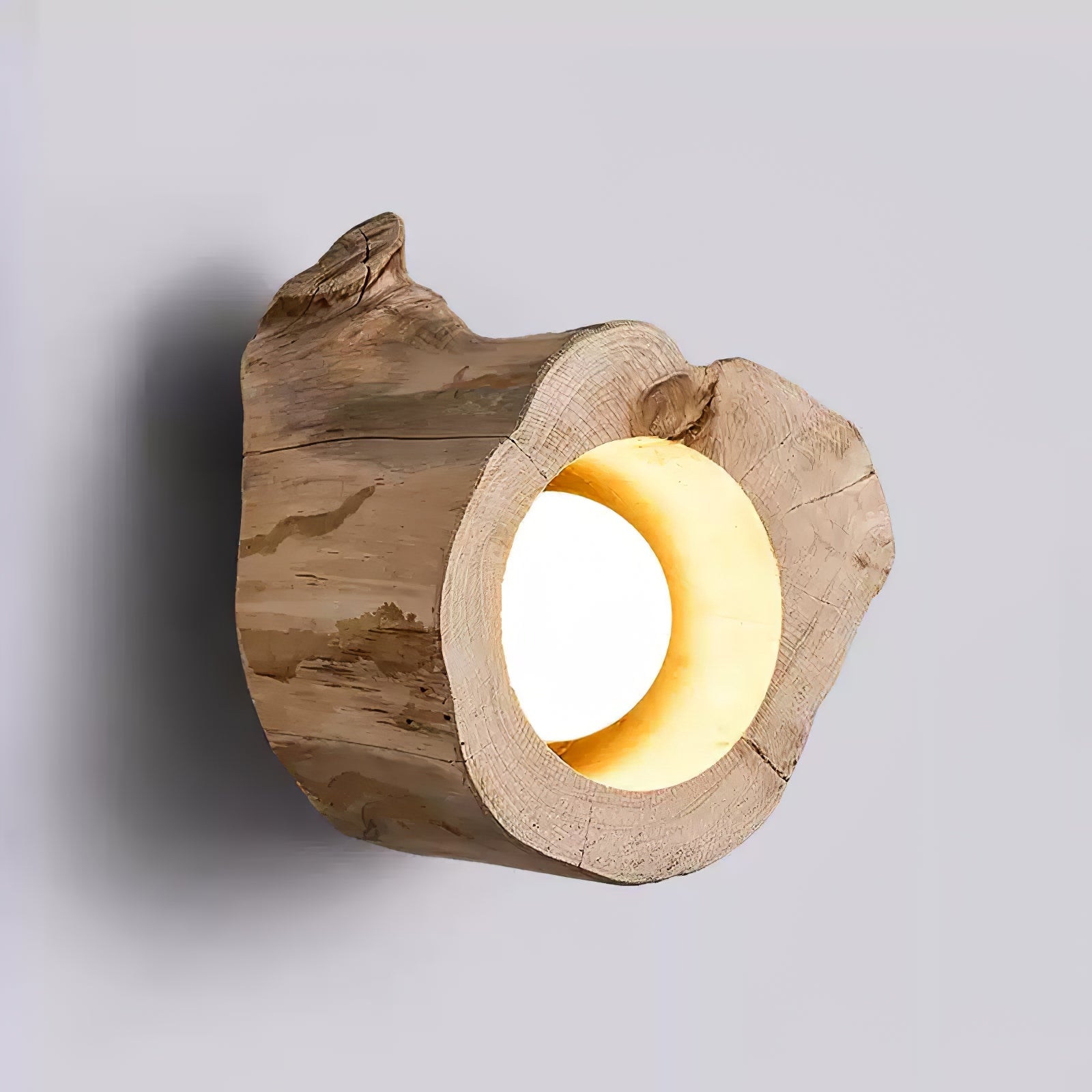 Wood Log Japandi Style Ceiling Light