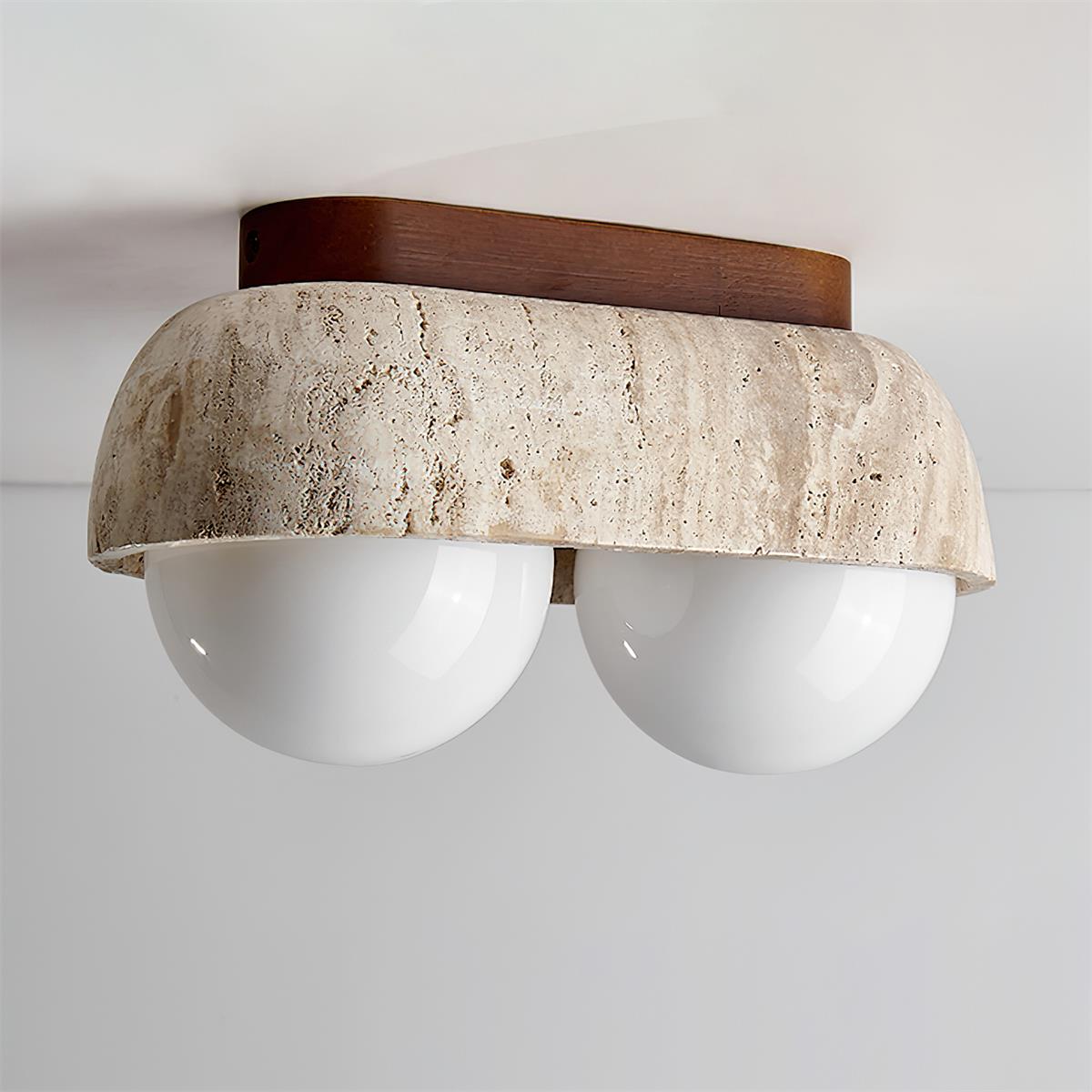 Muvo Natural Stone Ceiling Light