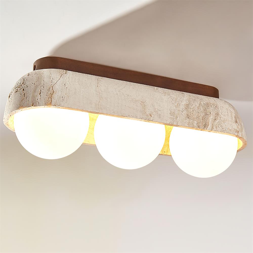 Muvo Natural Stone Ceiling Light
