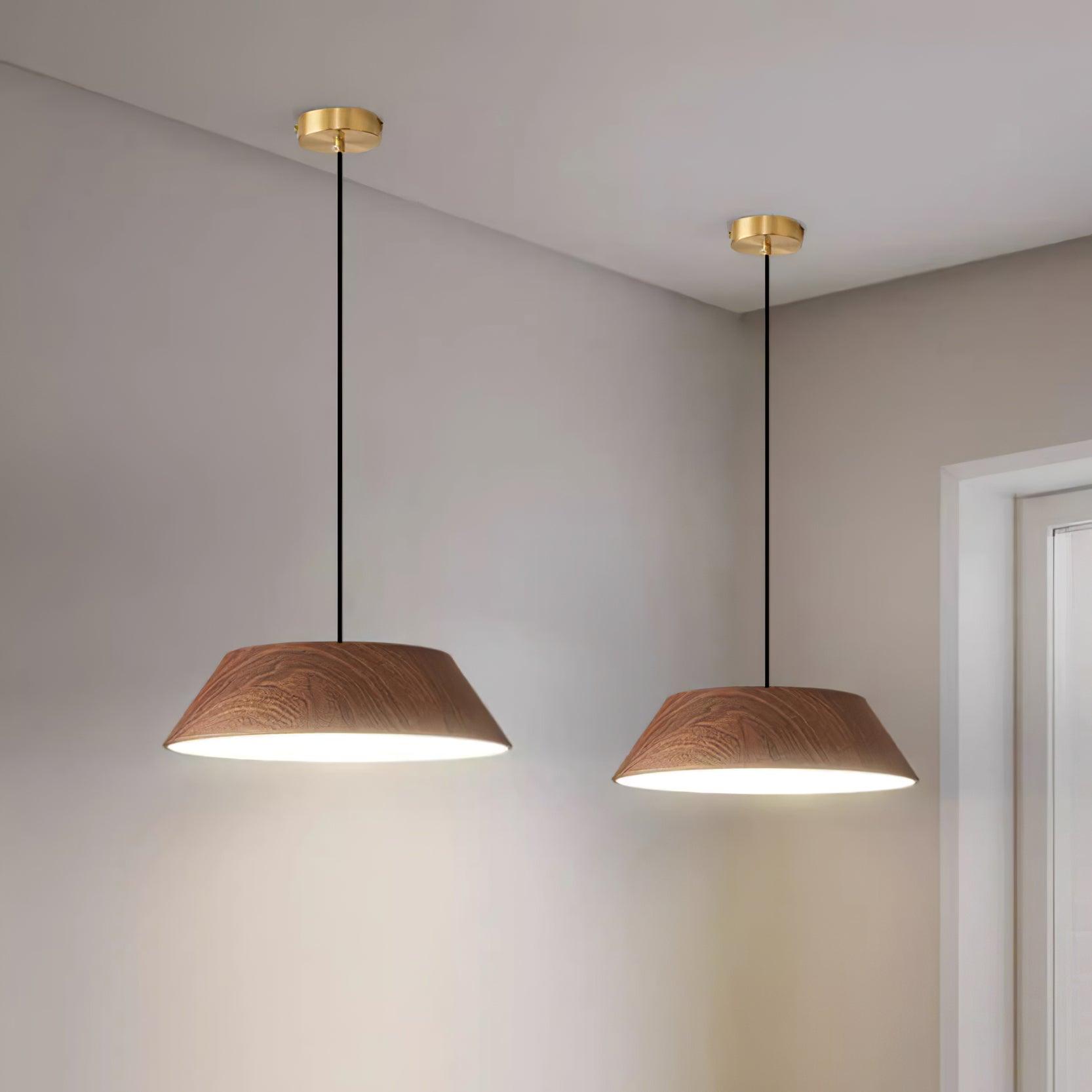 Trallon Wooden Japandi Pendant Light