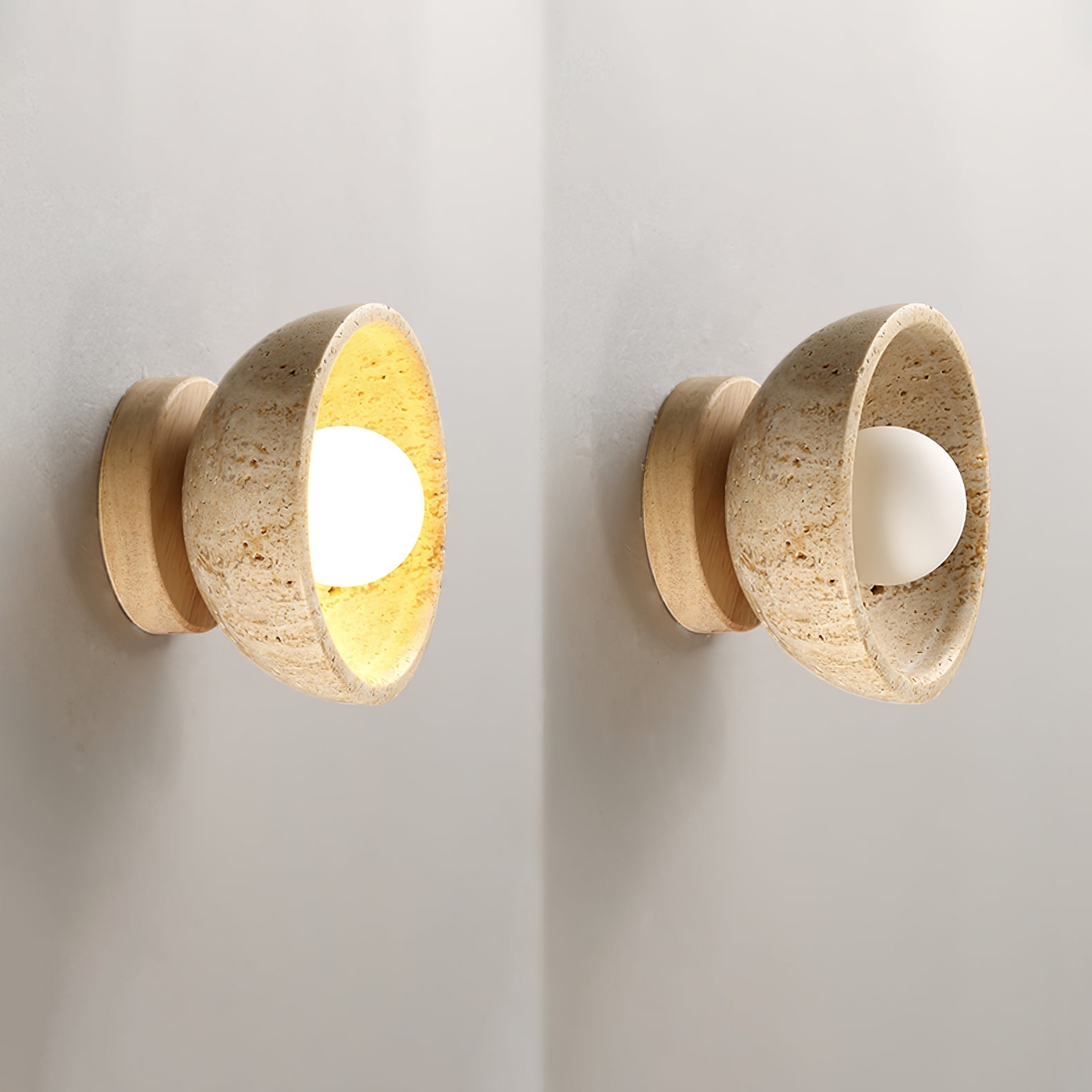Bovvenz Travertine Wall Light