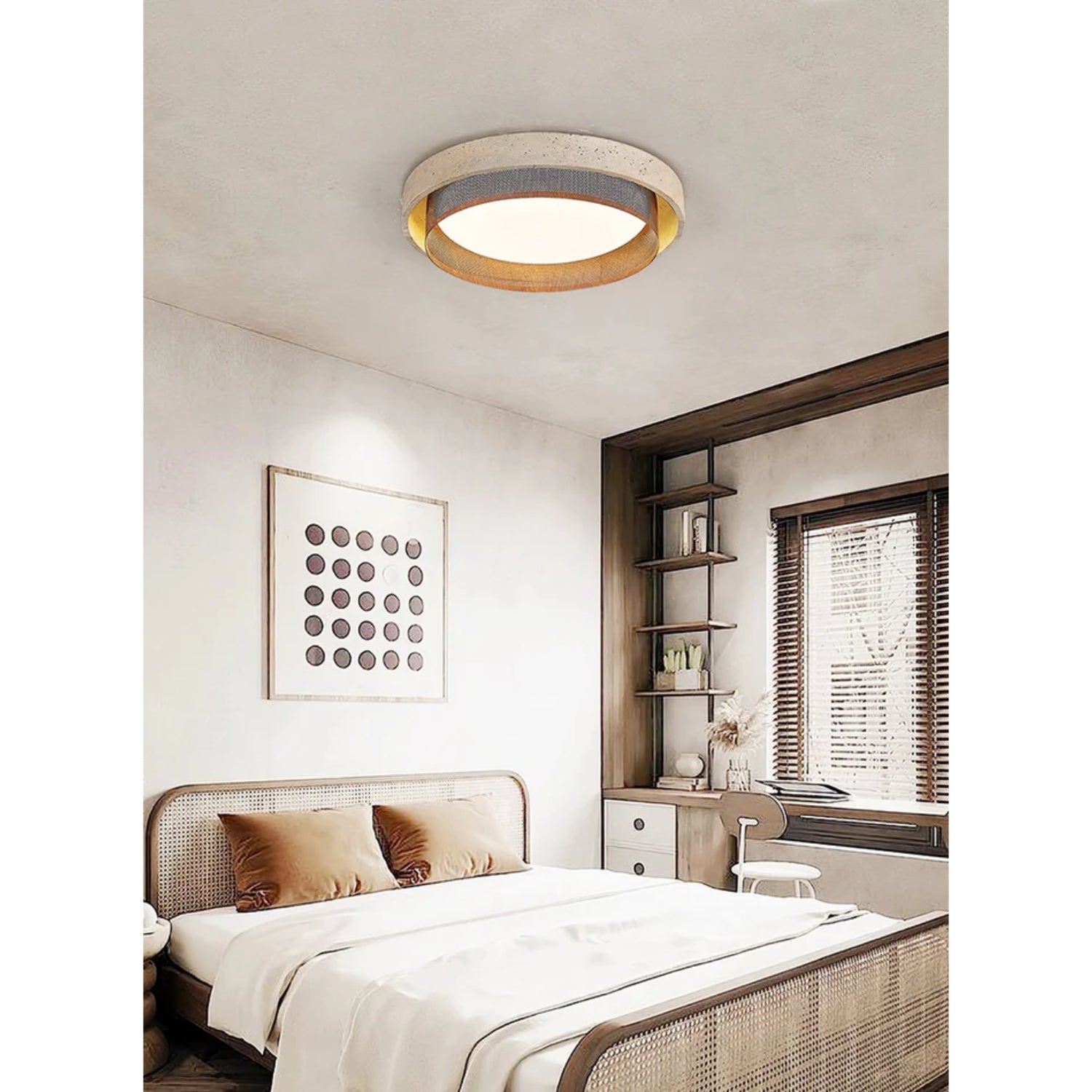 Foagane Natural Stone Ceiling Light