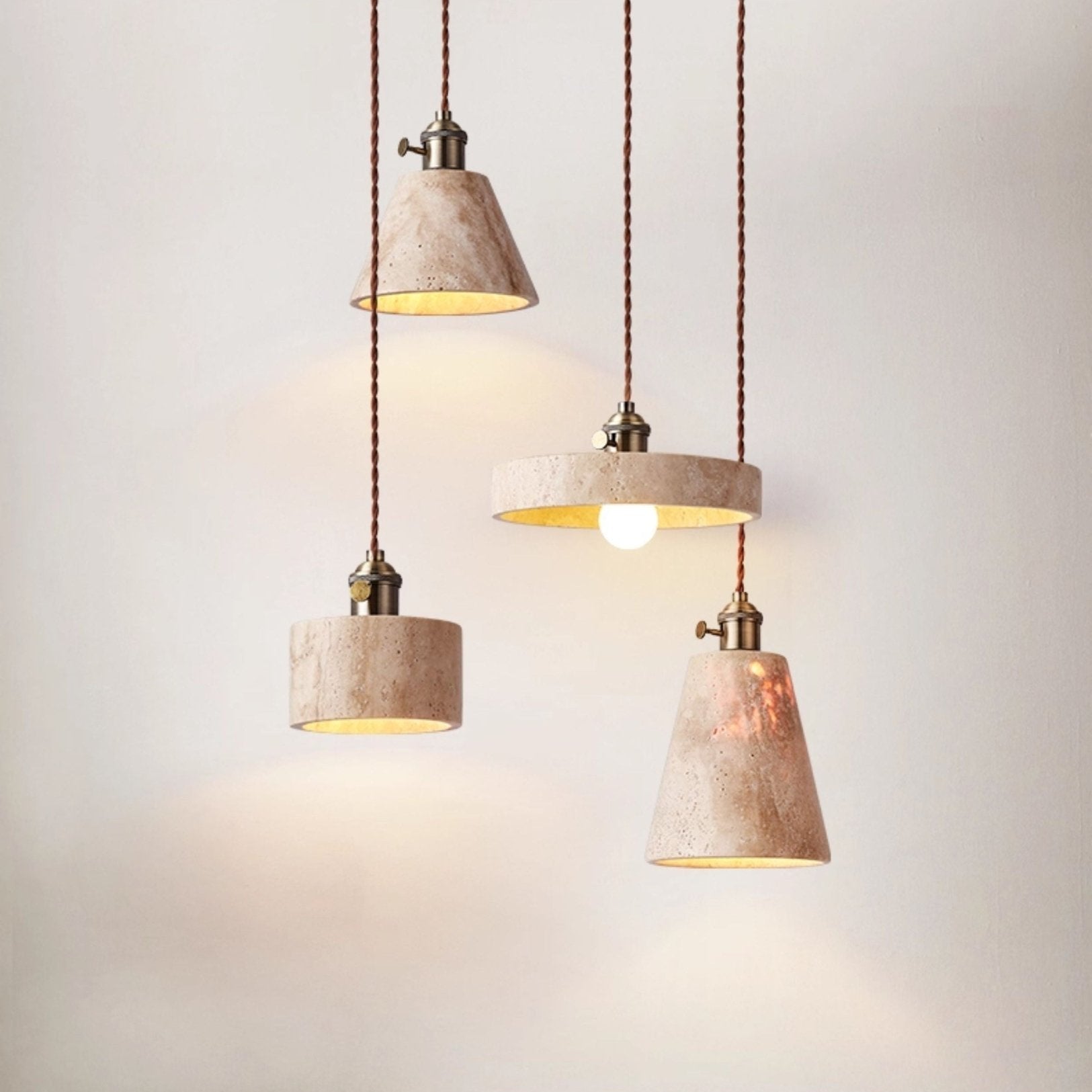 Cellos Travertine Pendant Light
