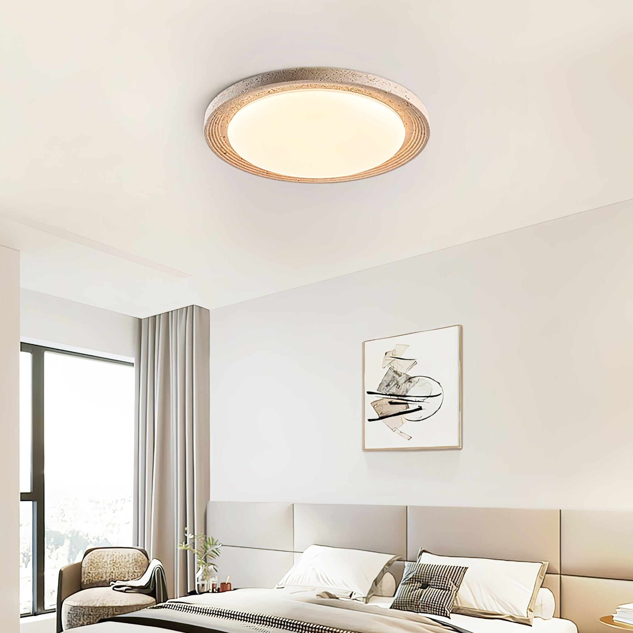 Telmalun Natural Stone Ceiling Light
