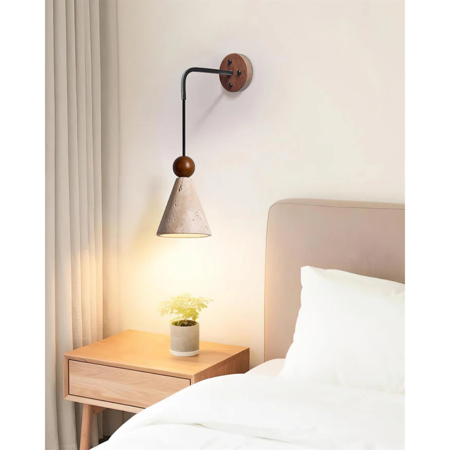 Tevvano Travertine Wall Light