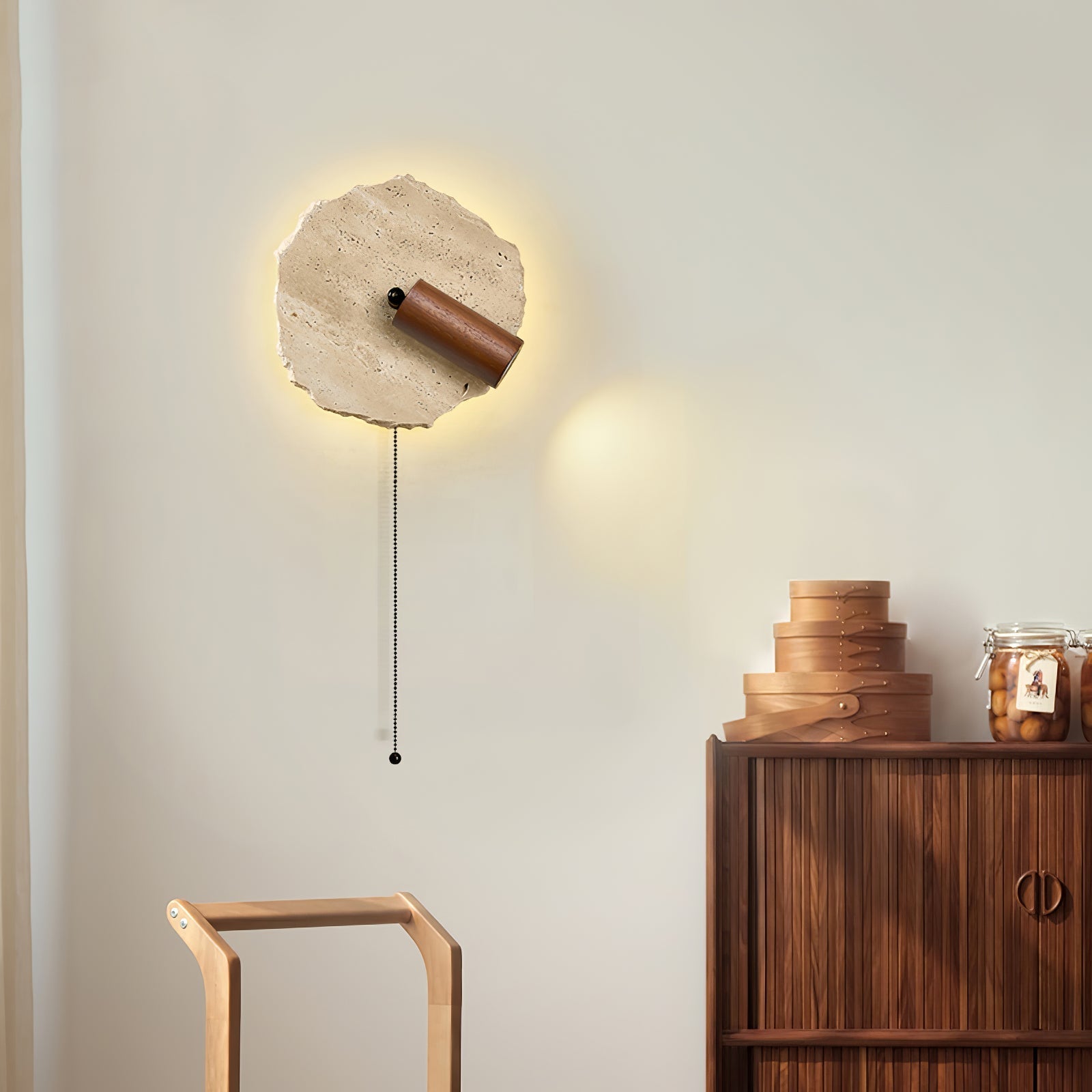 Telahos Travertine Wall Light